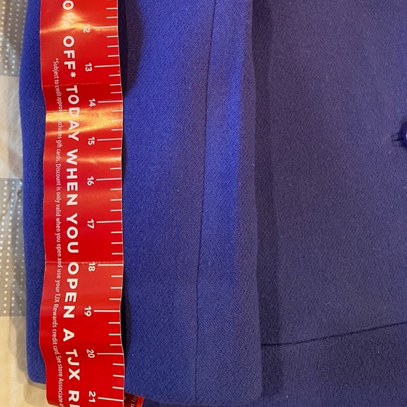 Women's Kate Spade Pea Coat Royal Blue Knee Length  Dress Coat Size XL - Picture 10 of 11